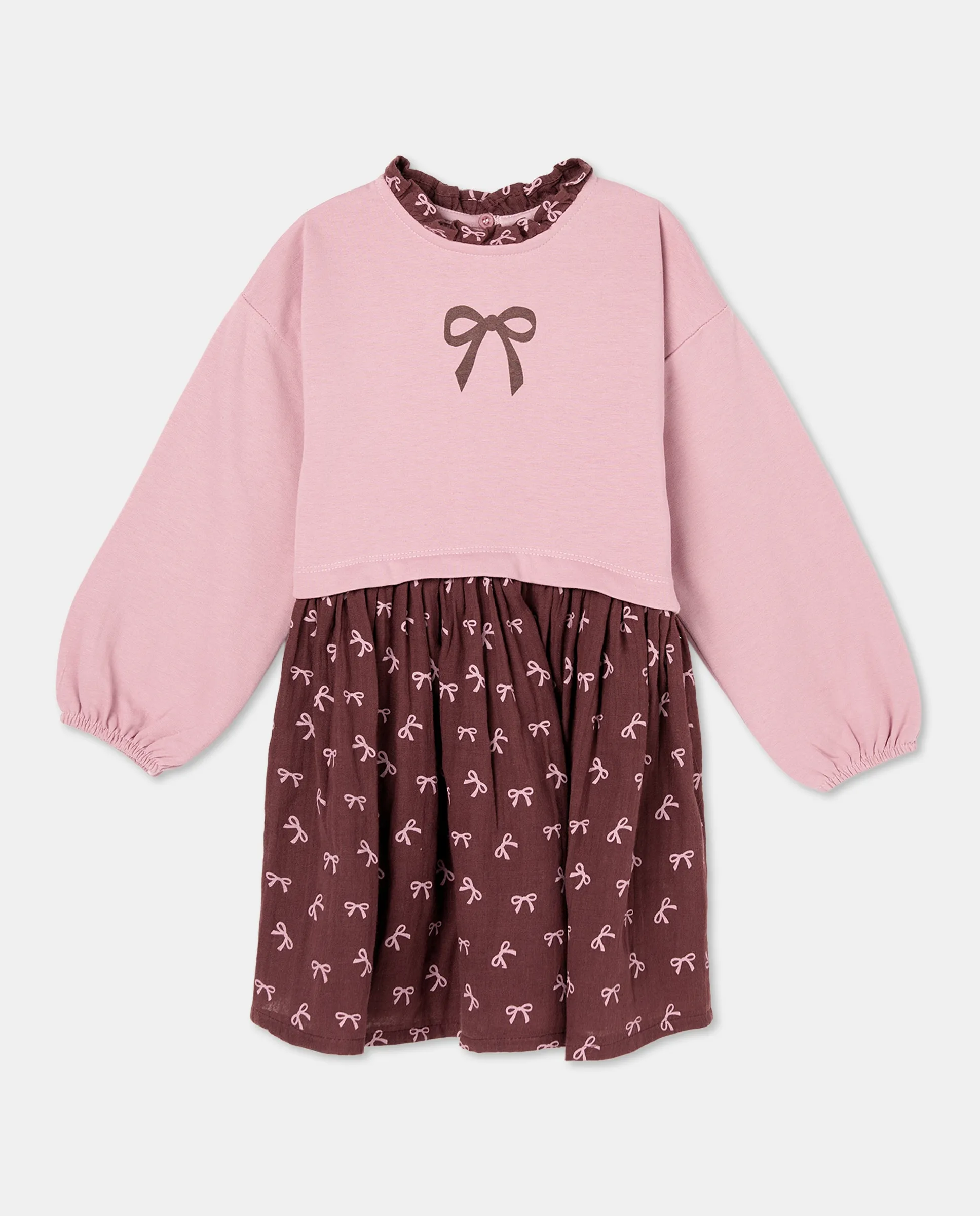 Длинное платье с рукавами из флиса и гипюра, с позиционным принтом единорога и сплошным детским рисунком Kids El Corte Inglés, розовый
Длинное платье с рукавами из флиса и гипюра, с позиционным принтом единорога и сплошным детским рисунком Kids El Corte Inglés, розовый