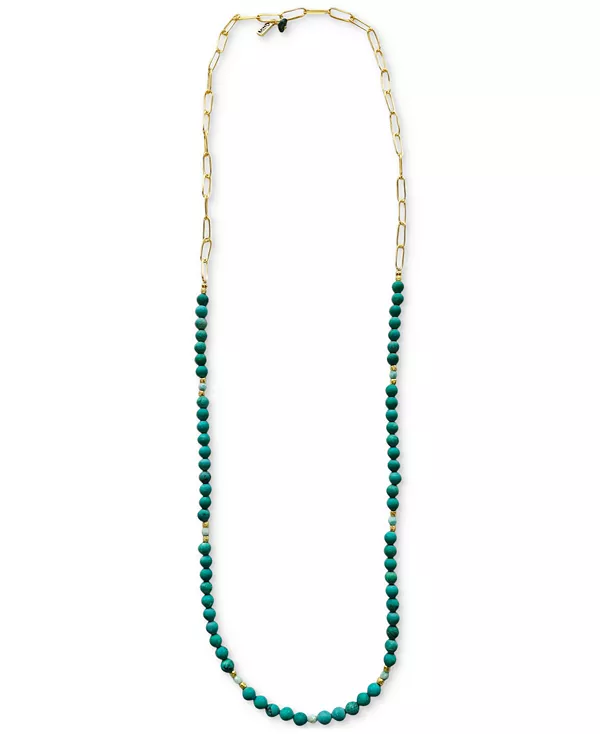 Крупное колье из золотистой бирюзы и амазонита длиной 30 дюймов Minu Jewels, turquoise
Крупное колье из золотистой бирюзы и амазонита длиной 30 дюймов Minu Jewels, turquoise