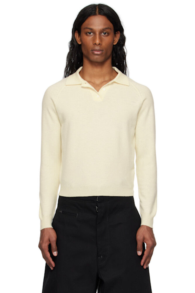 Поло из шерсти цвета «кремовый» Maison Margiela
Поло из шерсти цвета «кремовый» Maison Margiela