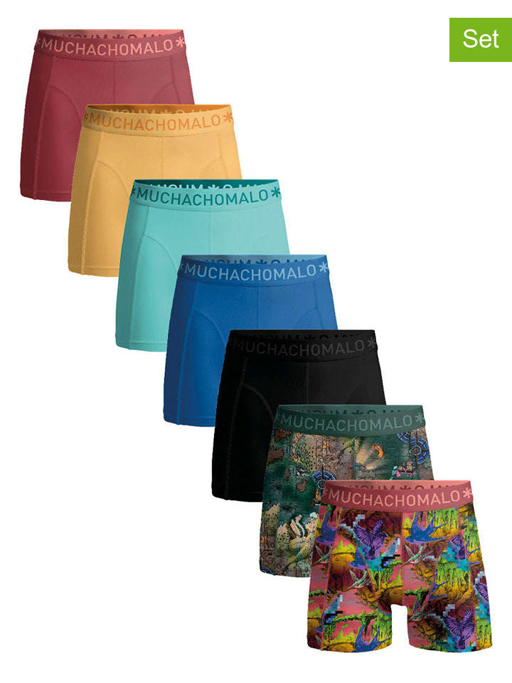 Muchachomalo Набор из 7 штук: Разноцветные боксерские трусы
Muchachomalo Набор из 7 штук: Разноцветные боксерские трусы