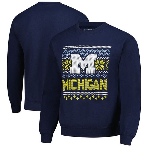 Мужской свитшот Michigan Wolverines праздничный флисовый navy Image One
Мужской свитшот Michigan Wolverines праздничный флисовый navy Image One