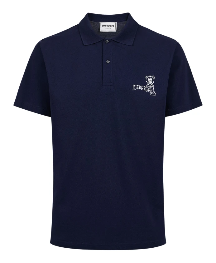 Поло-Рубашка Piquã с принтом в виде медведя Iceberg, синий
Поло-Рубашка Piquã с принтом в виде медведя Iceberg, синий