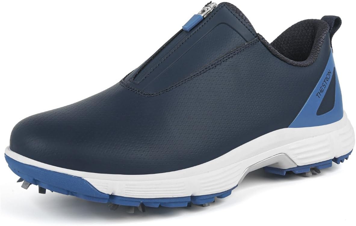 Мужские гольф-кроссовки на молнии, повседневные безшиповые гольф-туфли, тренировочные кроссовки, легкая обувь для ходьбы Omcam, синий
Мужские гольф-кроссовки на молнии, повседневные безшиповые гольф-туфли, тренировочные кроссовки, легкая обувь для ходьбы Omcam, синий