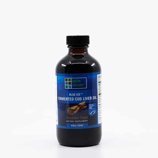 Green Pasture, Blue Ice, ферментированный рыбий жир + корица, 237 мл
Green Pasture, Blue Ice, ферментированный рыбий жир + корица, 237 мл