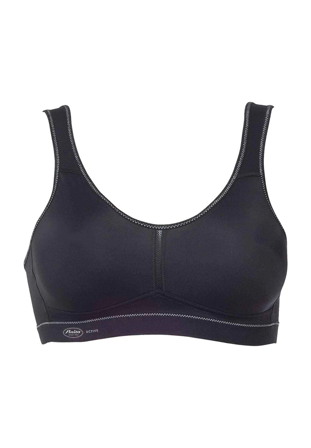 Легкий и прочный спортивный бюстгальтер без косточек с бесшовными чашками для женщин Anita, черный 
Легкий и прочный спортивный бюстгальтер без косточек с бесшовными чашками для женщин Anita, черный