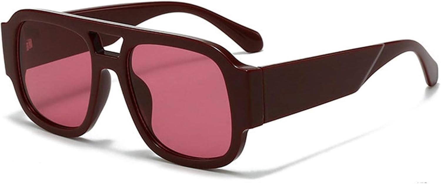 Willochra Модные ретро-солнцезащитные очки-пилот большого размера для женщин и мужчин, роскошные дизайнерские очки в толстой оправе, винтажные квадратные очки в стиле 70-х, C7
Willochra Модные ретро-солнцезащитные очки-пилот большого размера для женщин и мужчин, роскошные дизайнерские очки в толстой оправе, винтажные квадратные очки в стиле 70-х, C7