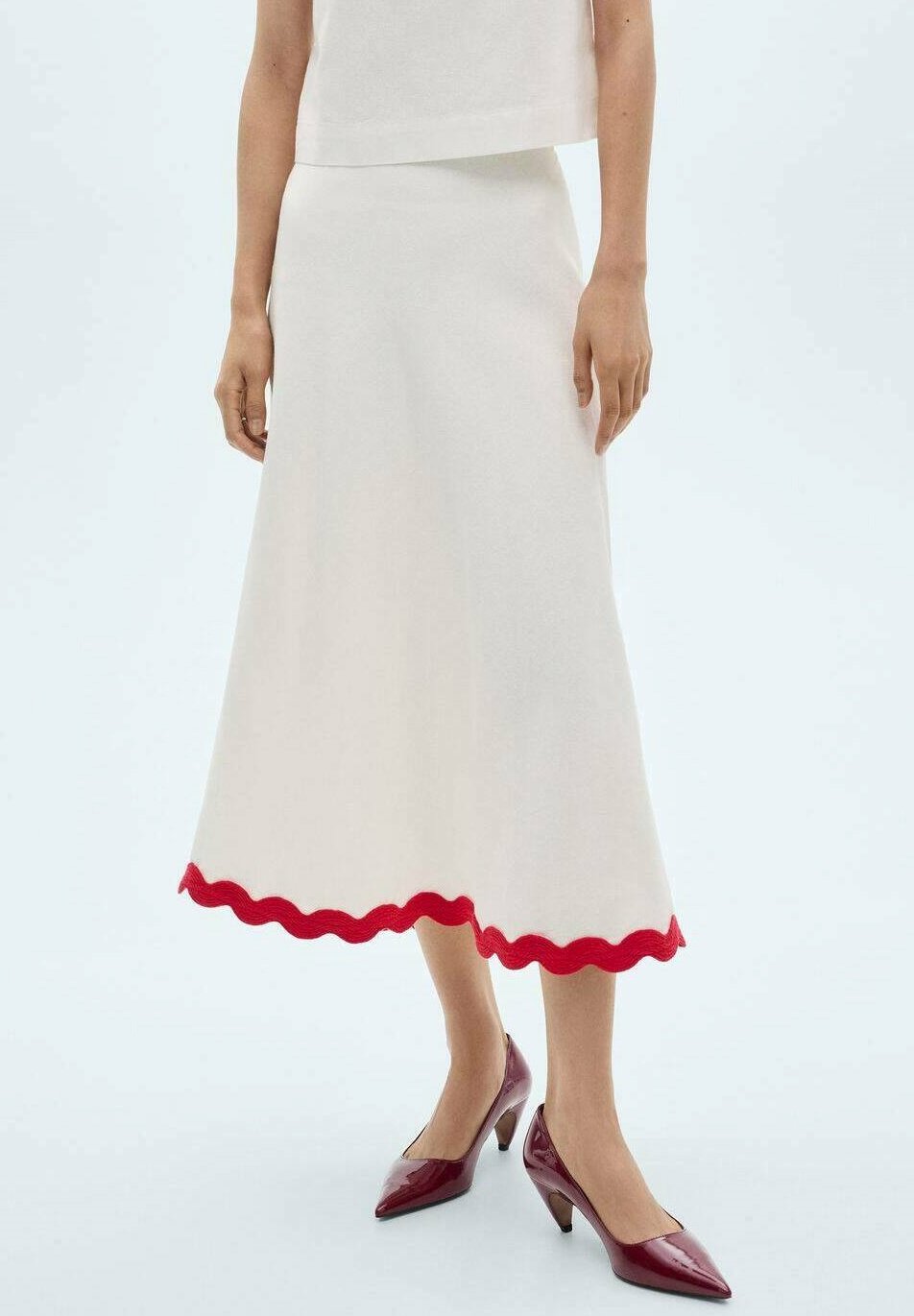 Юбка А-силуэта Mango, белый
Юбка А-силуэта Mango, белый