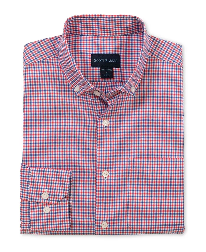 Мужская хлопковая клетка таттерсолл, ягодный Scott Barber, фиолетовый
Мужская хлопковая клетка таттерсолл, ягодный Scott Barber, фиолетовый