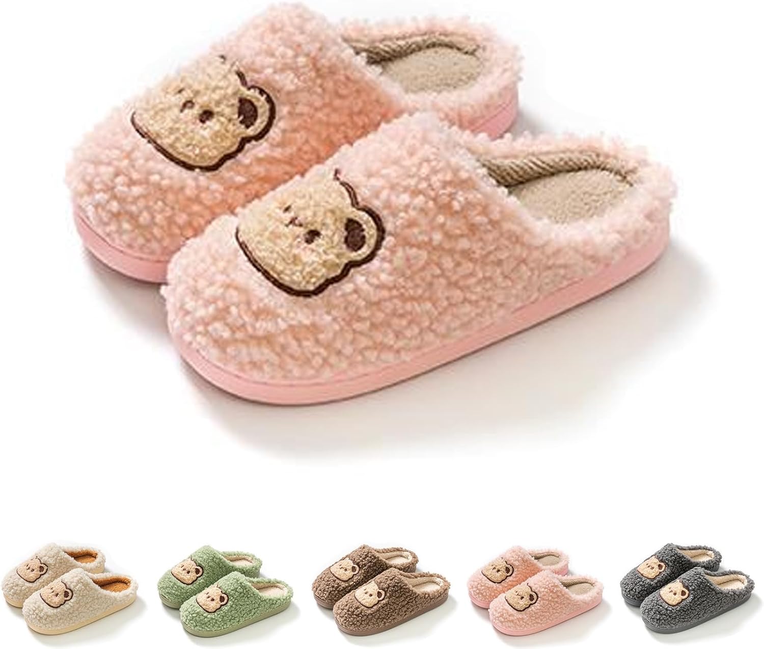 Тапочки с медведем, женские и мужские, мультяшные, уютные, пушистые, плюшевые, на мягкой подошве для дома Xhlizhu, розовый
Тапочки с медведем, женские и мужские, мультяшные, уютные, пушистые, плюшевые, на мягкой подошве для дома Xhlizhu, розовый