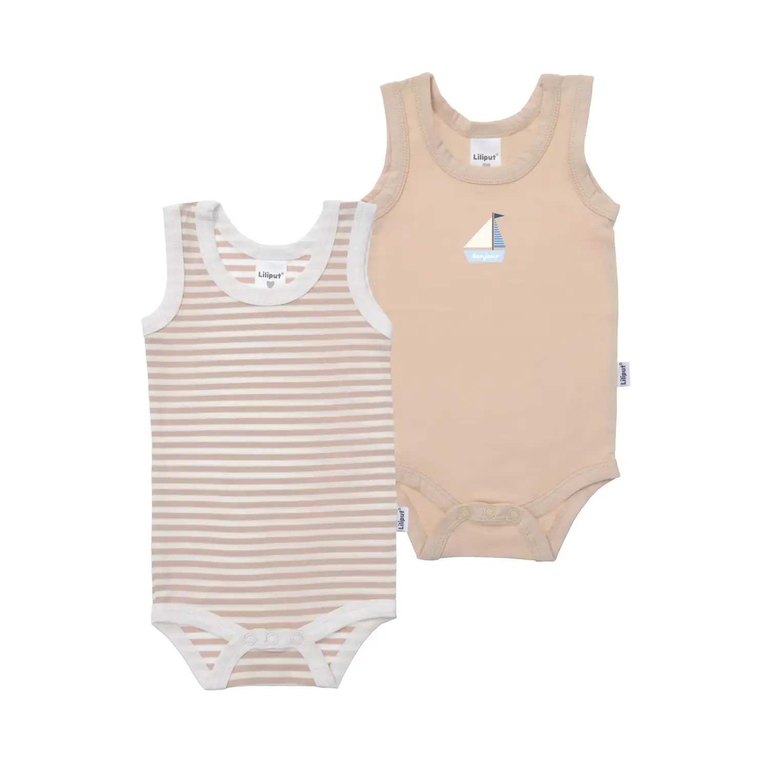Liliput Body Боди для малышей «Boat», двойная упаковка с круглым вырезом, бежевый
Liliput Body Боди для малышей «Boat», двойная упаковка с круглым вырезом, бежевый