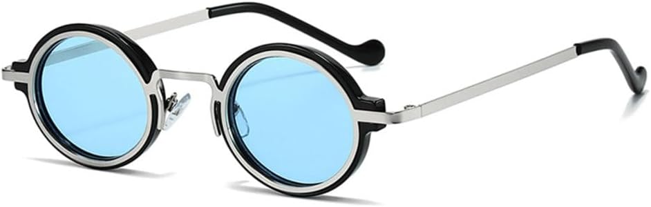Солнцезащитные очки LVTFCO маленького овального размера для женщин с градиентным переходом цвета, модные панк-очки для мужчин, защита от ультрафиолета UV400, Silver Black Blue
Солнцезащитные очки LVTFCO маленького овального размера для женщин с градиентным переходом цвета, модные панк-очки для мужчин, защита от ультрафиолета UV400, Silver Black Blue