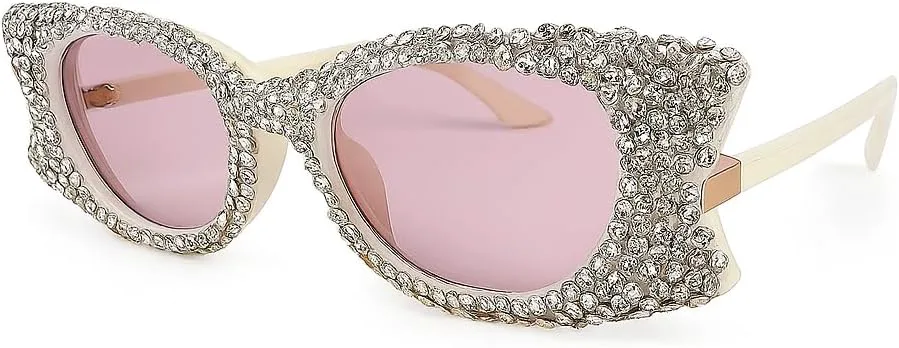 Солнцезащитные очки-бабочки bullabulling для женщин и мужчин, модные солнцезащитные очки «кошачий глаз» с бриллиантами, уникальные очки неправильной формы, White
Солнцезащитные очки-бабочки bullabulling для женщин и мужчин, модные солнцезащитные очки «кошачий глаз» с бриллиантами, уникальные очки неправильной формы, White