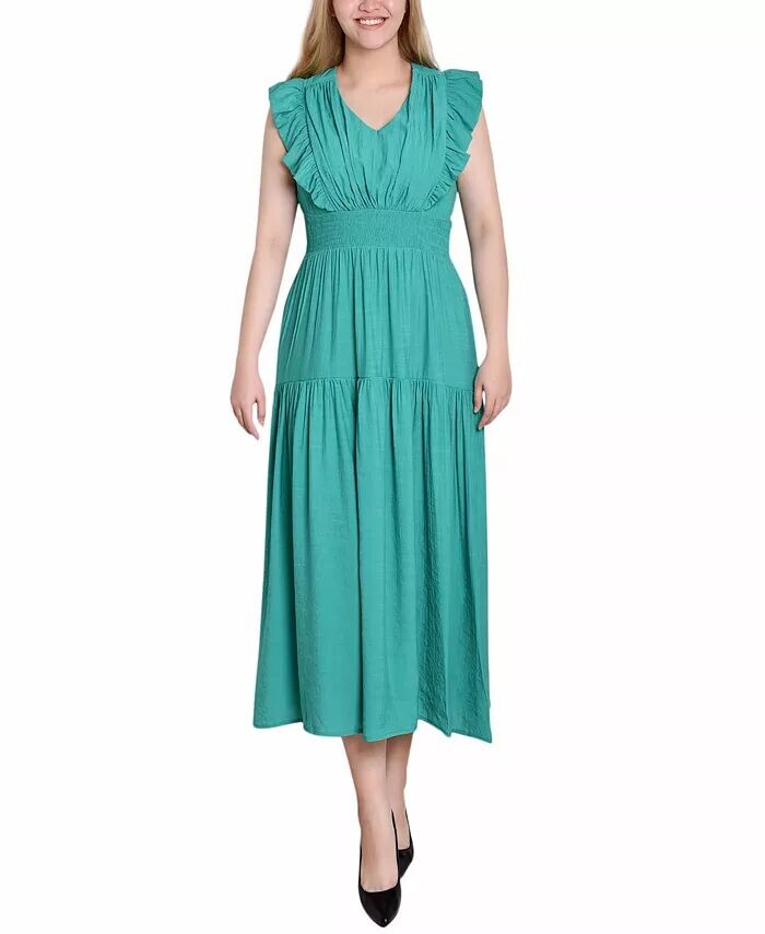 Женское платье миди с рукавами-крылышками NY Collection, зеленый
Женское платье миди с рукавами-крылышками NY Collection, зеленый