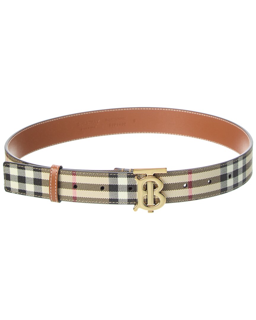 Ремень Burberry Check TB E-Canvas и кожа, бежевый
Ремень Burberry Check TB E-Canvas и кожа, бежевый
