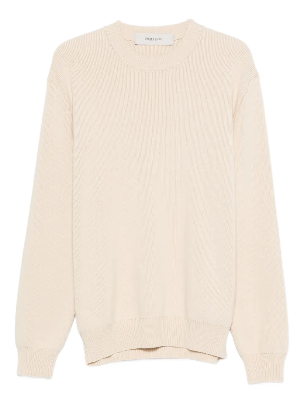 Свитер в рубчик с круглым вырезом Golden Goose, нейтральный
Свитер в рубчик с круглым вырезом Golden Goose, нейтральный