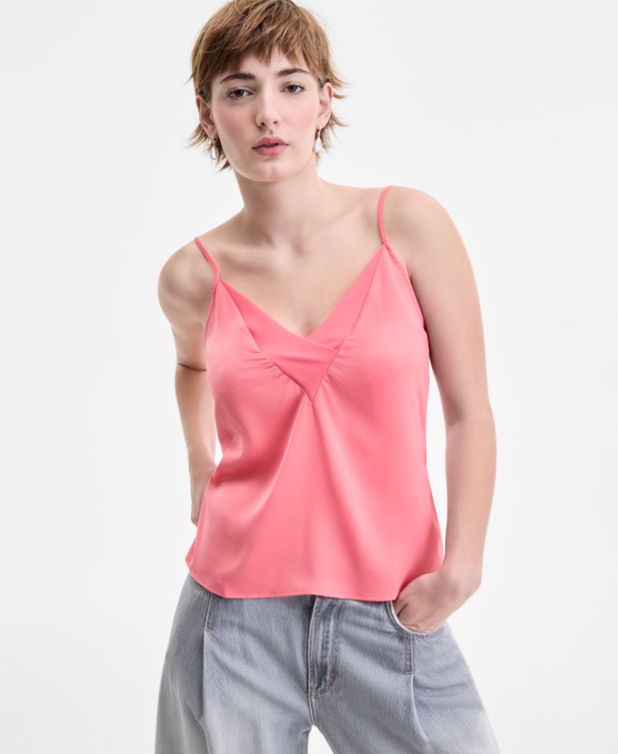 Женская майка с V-образным вырезом и перекрестным кроем BOSS Orange, Med Pink
Женская майка с V-образным вырезом и перекрестным кроем BOSS Orange, Med Pink