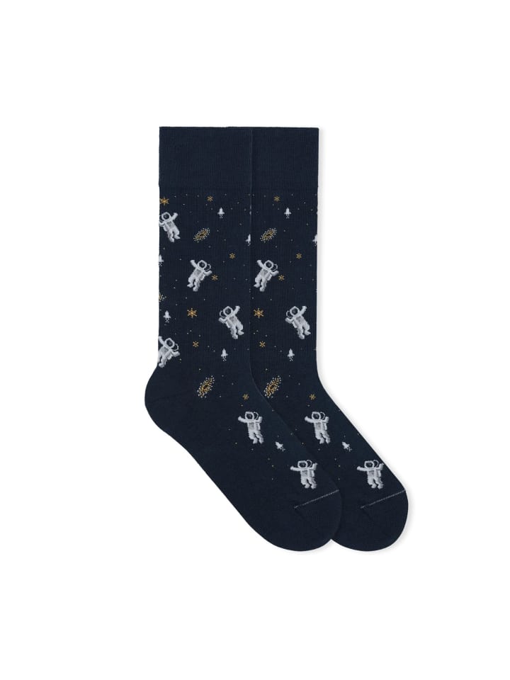 Von Jungfeld Носки с узором, космические символы в галактике, астронавты, темно-синие
Von Jungfeld Носки с узором, космические символы в галактике, астронавты, темно-синие