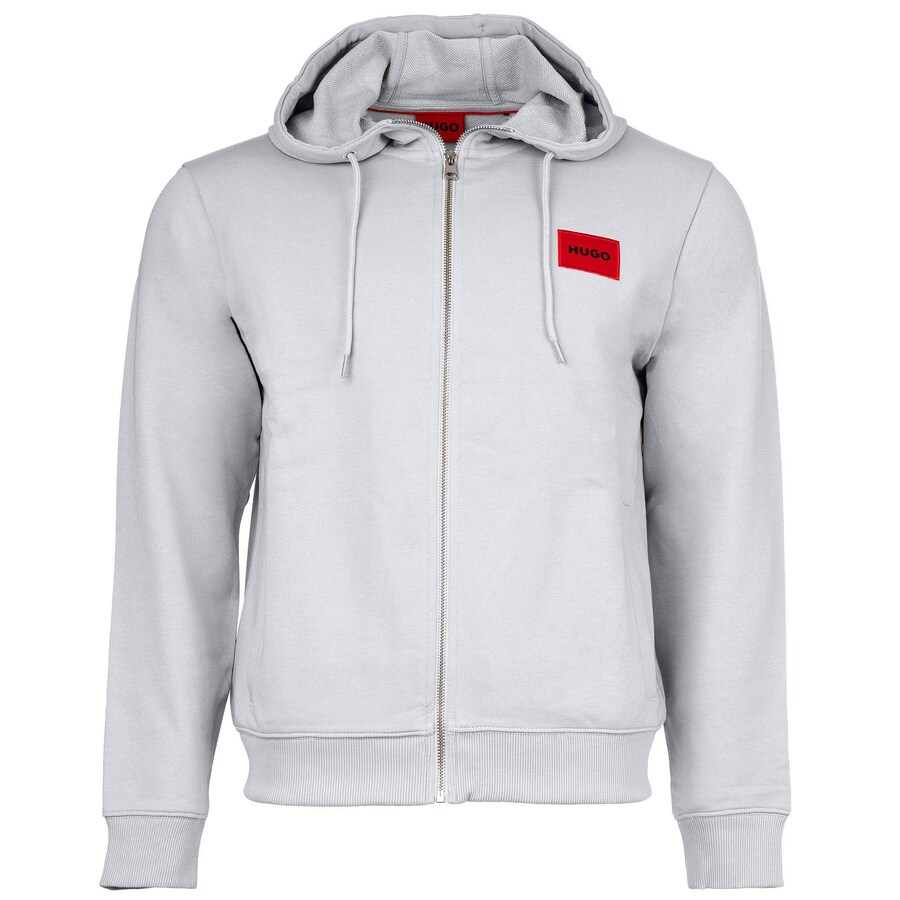 Толстовка с капюшоном на молнии HUGO, серый 
Толстовка с капюшоном на молнии HUGO, серый
