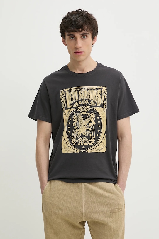 Хлопковая футболка с принтом GRAPHIC CREWNECK TEE Levi'S, серый
Хлопковая футболка с принтом GRAPHIC CREWNECK TEE Levi'S, серый