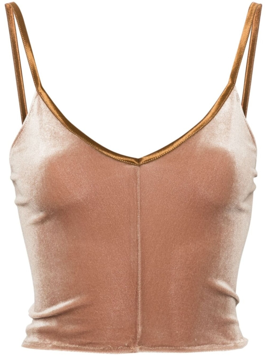 Forte Forte укороченный бархатный топ, коричневый
Forte Forte укороченный бархатный топ, коричневый