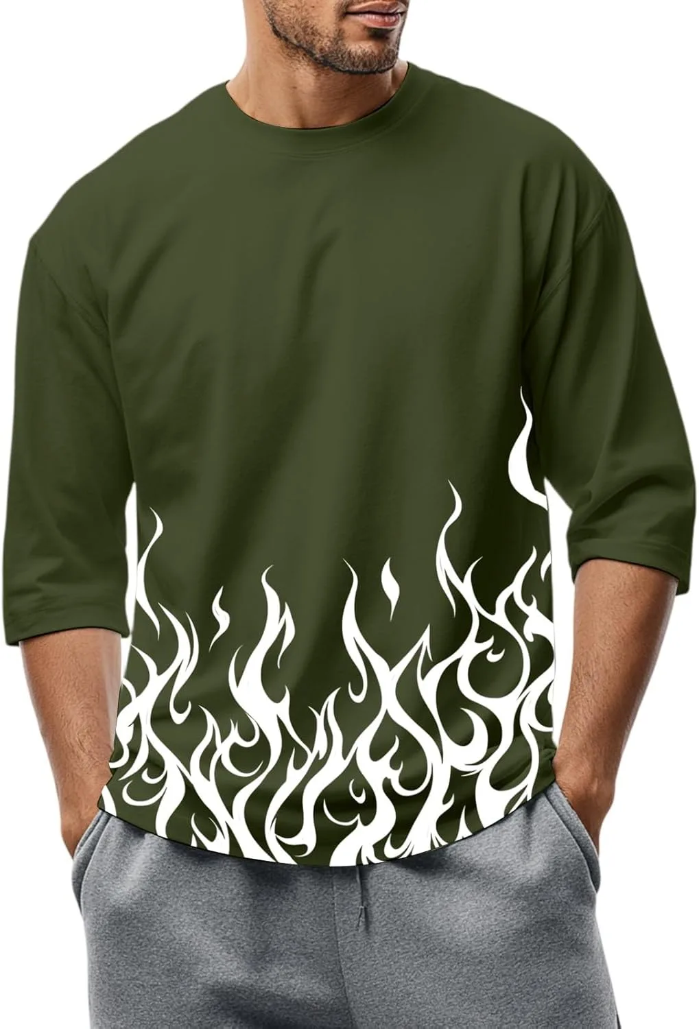 Футболка для мужчин с принтом, 3/4 рукава, Casual Kvsozwuty
Футболка для мужчин с принтом, 3/4 рукава, Casual Kvsozwuty