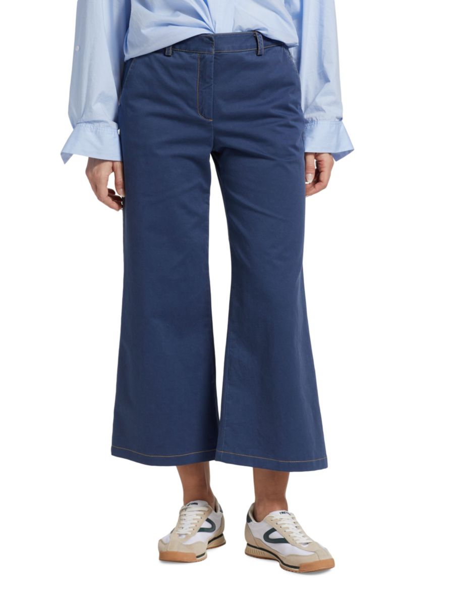 Укороченные широкие брюки Mercer TWP, синий 
Укороченные широкие брюки Mercer TWP, синий