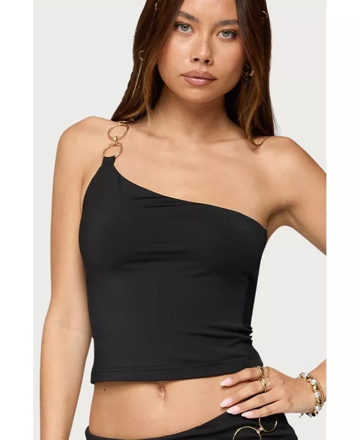 Женский топ Ashlyn Ring Chain на одно плечо Edikted, черный
Женский топ Ashlyn Ring Chain на одно плечо Edikted, черный