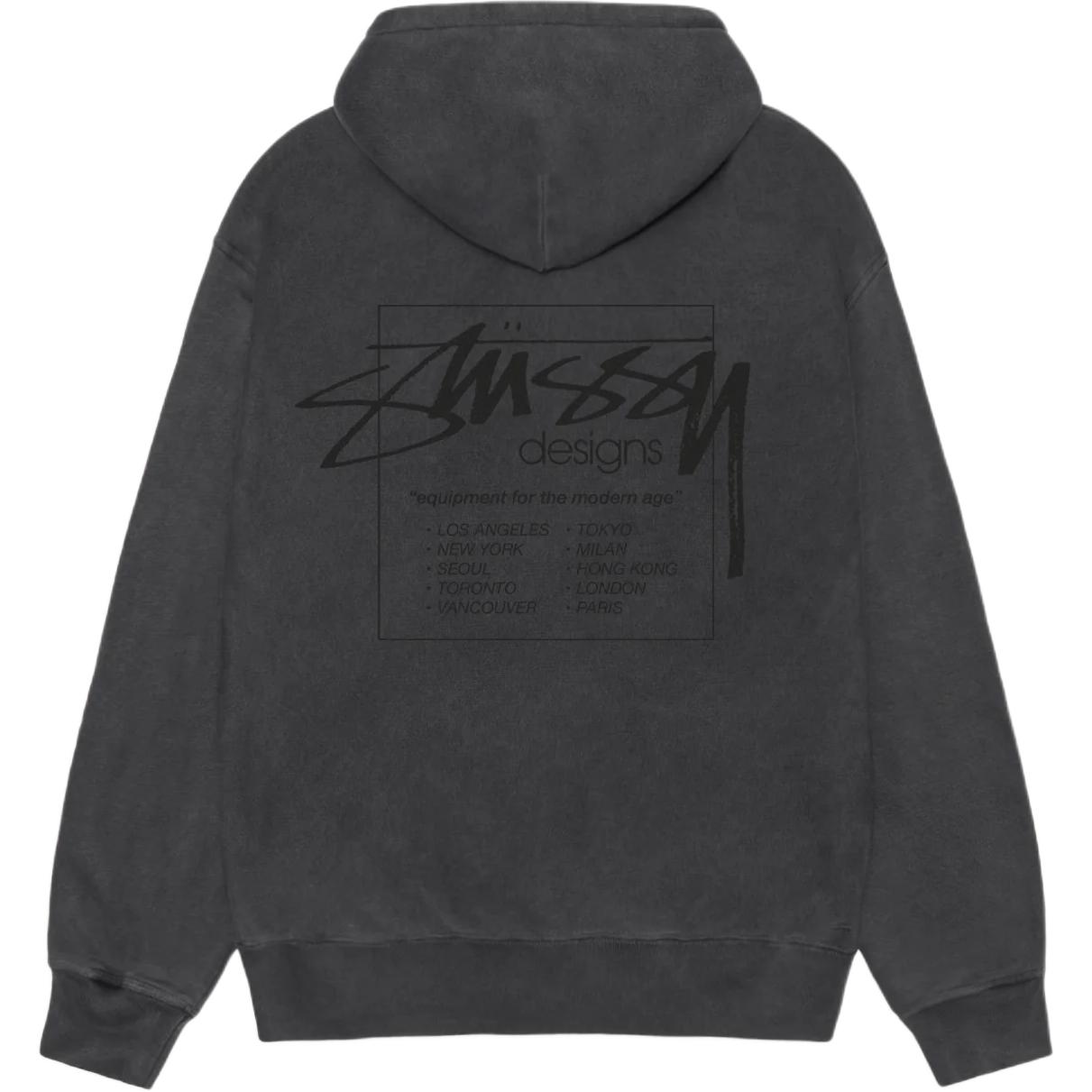 Модерн эйдж худи с молнией пигментной окраски Stussy, черный
Модерн эйдж худи с молнией пигментной окраски Stussy, черный