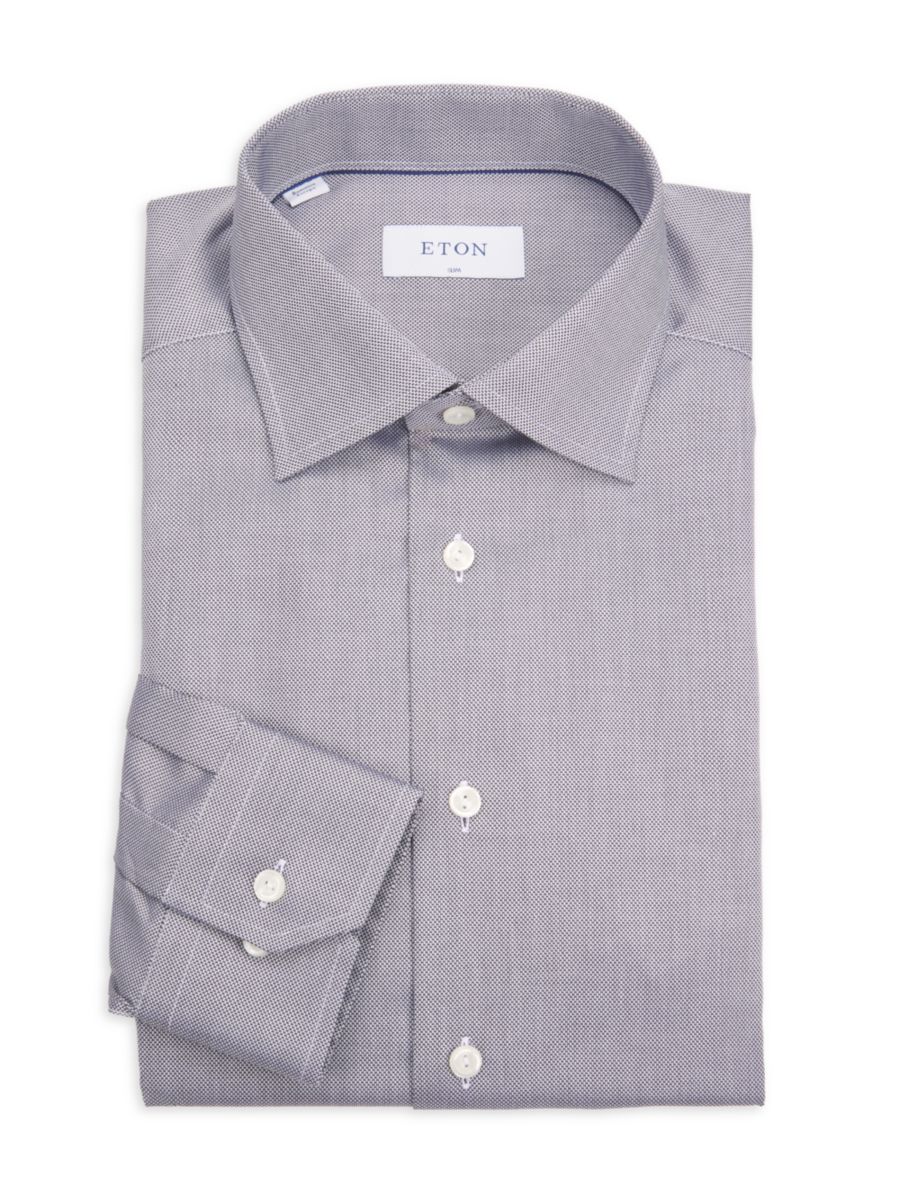 Рубашка облегающего кроя из цельного хлопка Eton, серый
Рубашка облегающего кроя из цельного хлопка Eton, серый