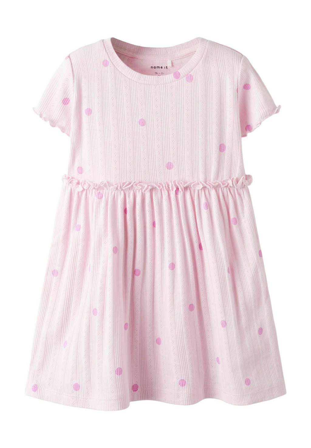 Вязаное платье PRINT Name it, фуксия