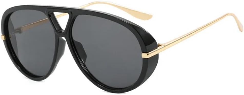 Солнцезащитные очки UV400 - увеличенного размера, с металлическим градиентом, в стиле панк, для женщин и мужчин, для бега и занятий спортом на открытом воздухе UYPTK, Black
Солнцезащитные очки UV400 - увеличенного размера, с металлическим градиентом, в стиле панк, для женщин и мужчин, для бега и занятий спортом на открытом воздухе UYPTK, Black