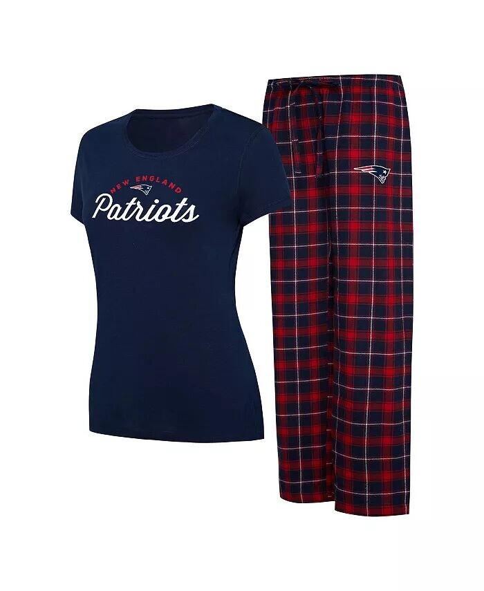 Женский комплект для сна темно-синего цвета, красной футболки New England Patriots Arctic и фланелевых брюк Concepts Sport, синий
Женский комплект для сна темно-синего цвета, красной футболки New England Patriots Arctic и фланелевых брюк Concepts Sport, синий