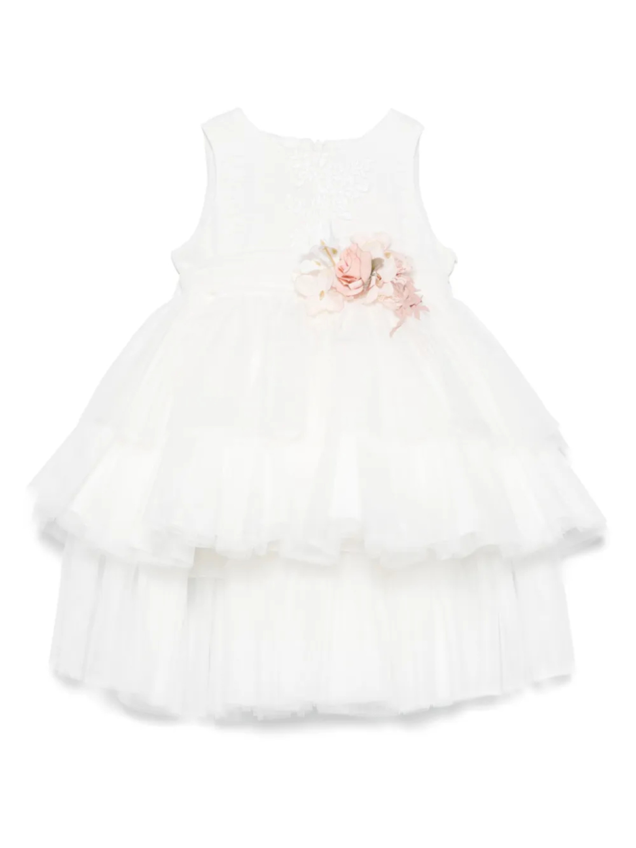 Платье с цветочной аппликацией Mimilù, белый
Платье с цветочной аппликацией Mimilù, белый