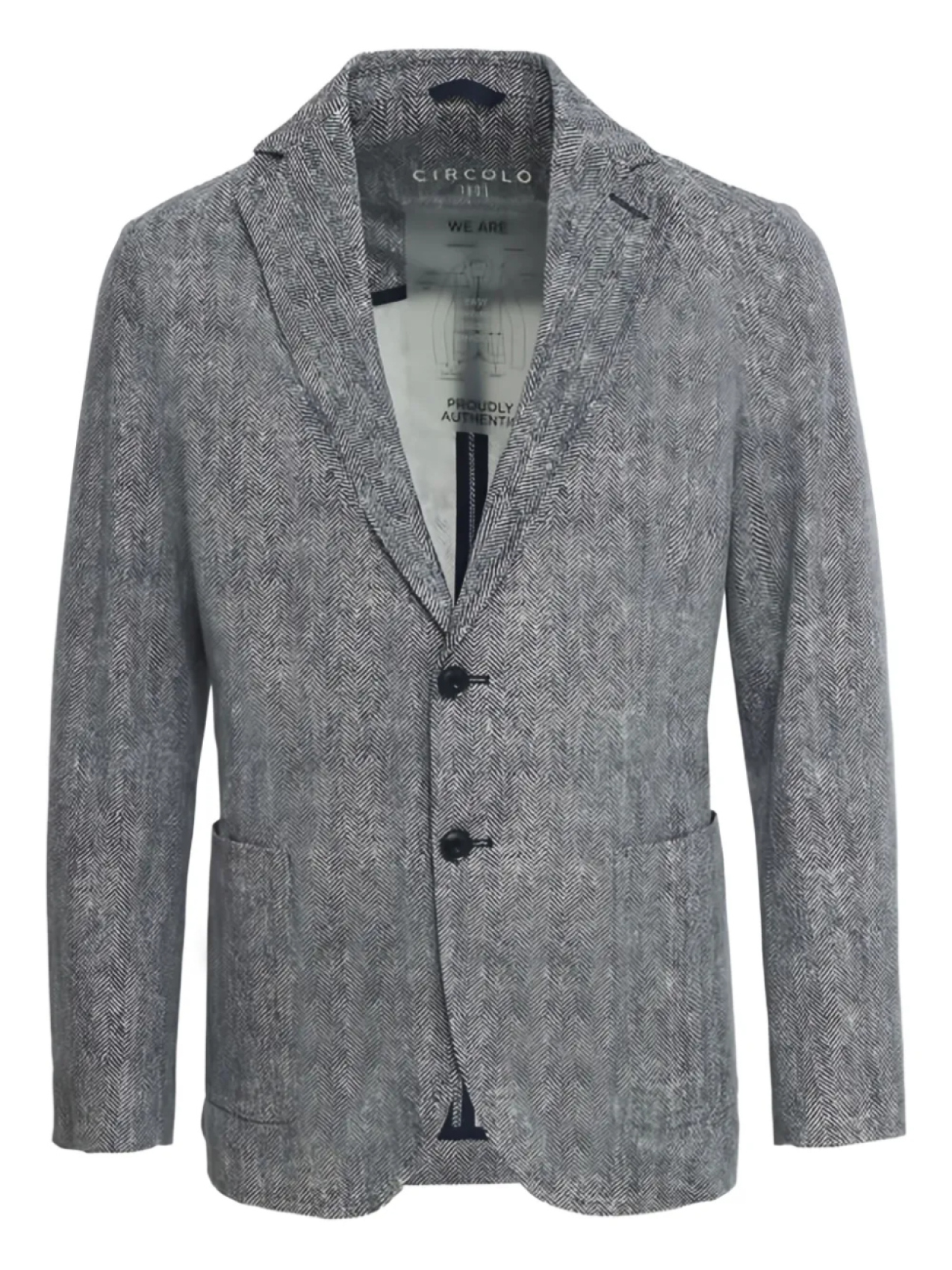 Блейзер с узором «ёлочка» Circolo 1901, синий
Блейзер с узором «ёлочка» Circolo 1901, синий