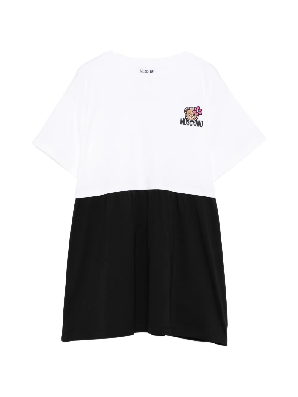 Платье с принтом-логотипом Moschino Kids, белый
Платье с принтом-логотипом Moschino Kids, белый