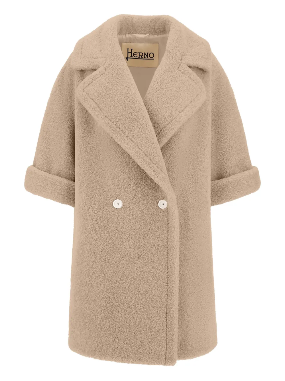 Двубортное пальто с короткими рукавами Herno, нейтральный
Двубортное пальто с короткими рукавами Herno, нейтральный
