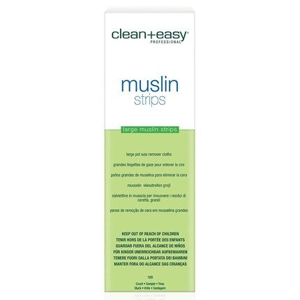 Большие муслиновые полоски для депиляции, 100 шт., 3 x 9 дюймов., Clean + Easy
Большие муслиновые полоски для депиляции, 100 шт., 3 x 9 дюймов., Clean + Easy