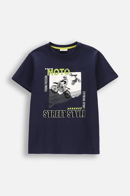 Детская хлопковая футболка Coccodrillo, темно-синий
Детская хлопковая футболка Coccodrillo, темно-синий