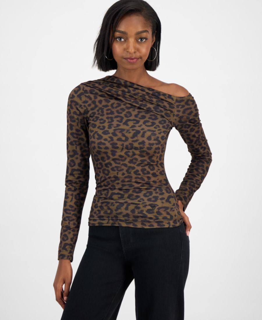 Женский асимметричный топ Anita с принтом GUESS, Savage Night Print
Женский асимметричный топ Anita с принтом GUESS, Savage Night Print