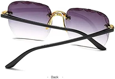 Солнцезащитные очки без оправы с металлическими шарнирами для женщин, ретро-очки с градиентным переходом цвета, защита от ультрафиолета UV400 MTZJH, 029c7
Солнцезащитные очки без оправы с металлическими шарнирами для женщин, ретро-очки с градиентным переходом цвета, защита от ультрафиолета UV400 MTZJH, 029c7