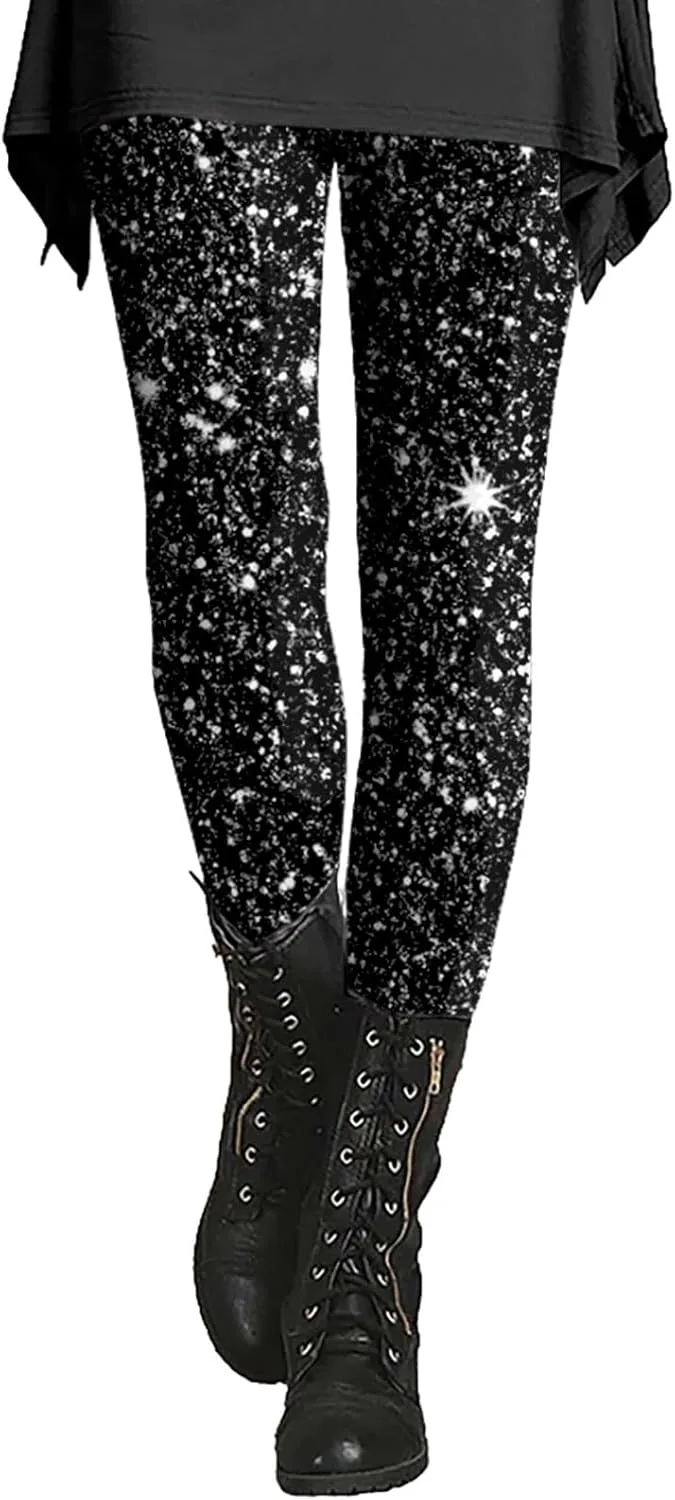 Женские леггинсы с новогодним принтом в виде снежинок, мягкие и удобные, с высокой талией
Женские леггинсы с новогодним принтом в виде снежинок, мягкие и удобные, с высокой талией