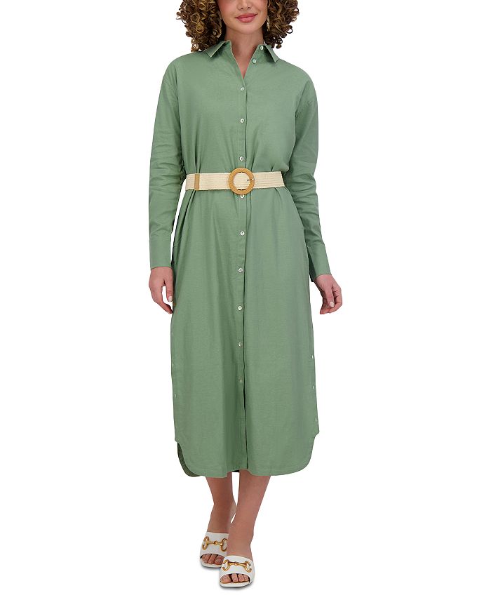 Льняное платье-рубашка Point, зеленый
Льняное платье-рубашка Point, зеленый