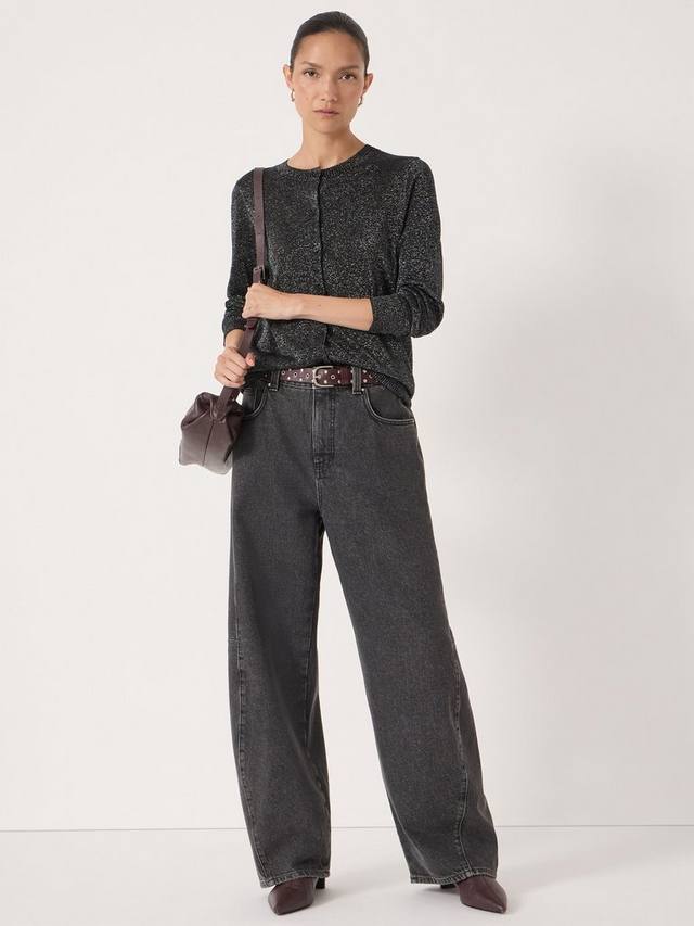 Металлический кардиган с круглым вырезом HUSH
Металлический кардиган с круглым вырезом HUSH