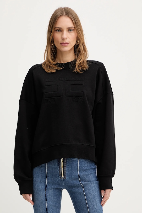Хлопковая толстовка Elisabetta Franchi, черный
Хлопковая толстовка Elisabetta Franchi, черный