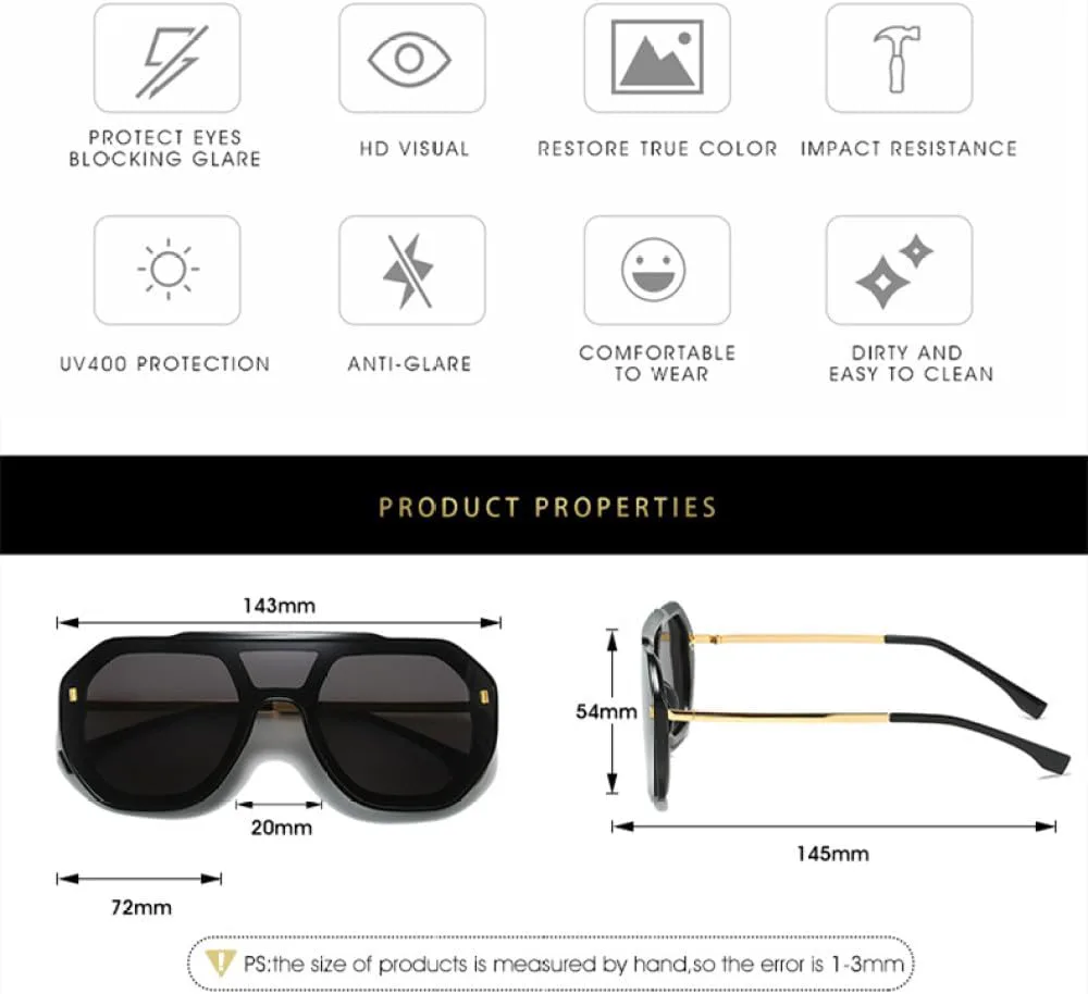 Солнцезащитные очки 2027 года для мужчин, цельные, модные, с индивидуальным дизайном, солнцезащитные очки для женщин с защитой от УФ-излучения UV400 MTZJH, Red
Солнцезащитные очки 2027 года для мужчин, цельные, модные, с индивидуальным дизайном, солнцезащитные очки для женщин с защитой от УФ-излучения UV400 MTZJH, Red