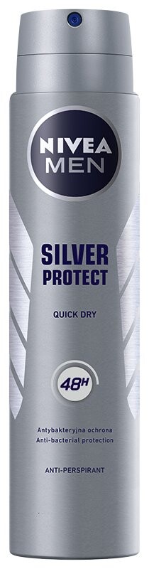 Nivea Men, Silver Protect, мужской антиперспирант, 200 мл
Nivea Men, Silver Protect, мужской антиперспирант, 200 мл