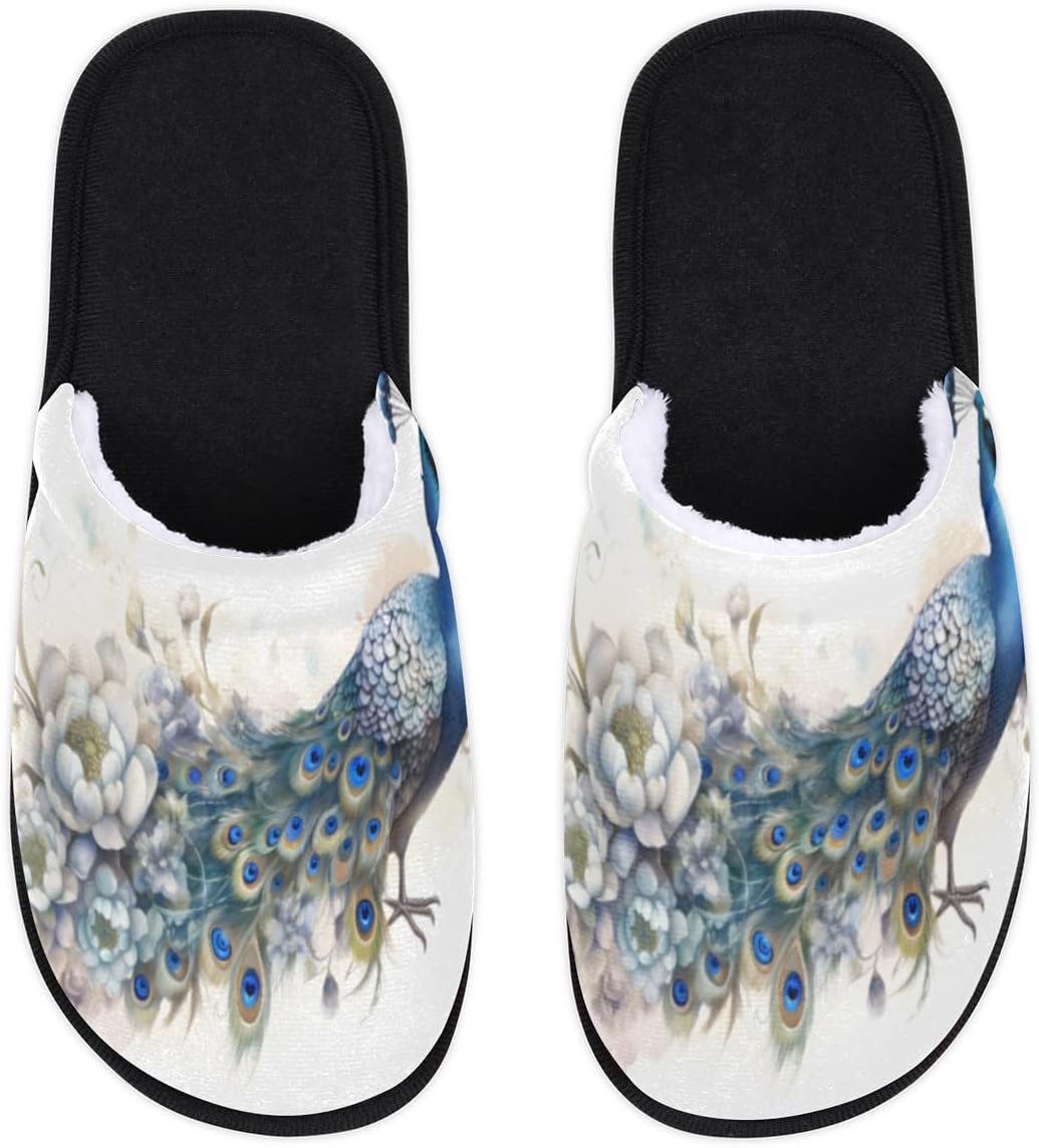 Тапочки с перьями павлина для женщин и мужчин, домашние тапочки с животными и цветами, мягкие пушистые теплые тапочки на низком ходу, уютные домашние тапочки с противоскользящей подошвой Bardic, Multicolor
Тапочки с перьями павлина для женщин и мужчин, домашние тапочки с животными и цветами, мягкие пушистые теплые тапочки на низком ходу, уютные домашние тапочки с противоскользящей подошвой Bardic, Multicolor