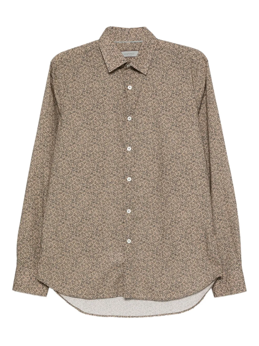 Рубашка с цветочным принтом Canali, коричневый
Рубашка с цветочным принтом Canali, коричневый