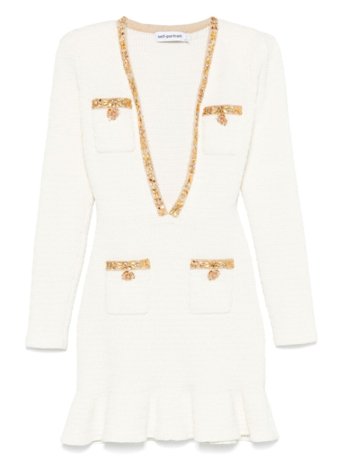 Платье мини с люрексом Self-Portrait, нейтральный цвет
Платье мини с люрексом Self-Portrait, нейтральный цвет