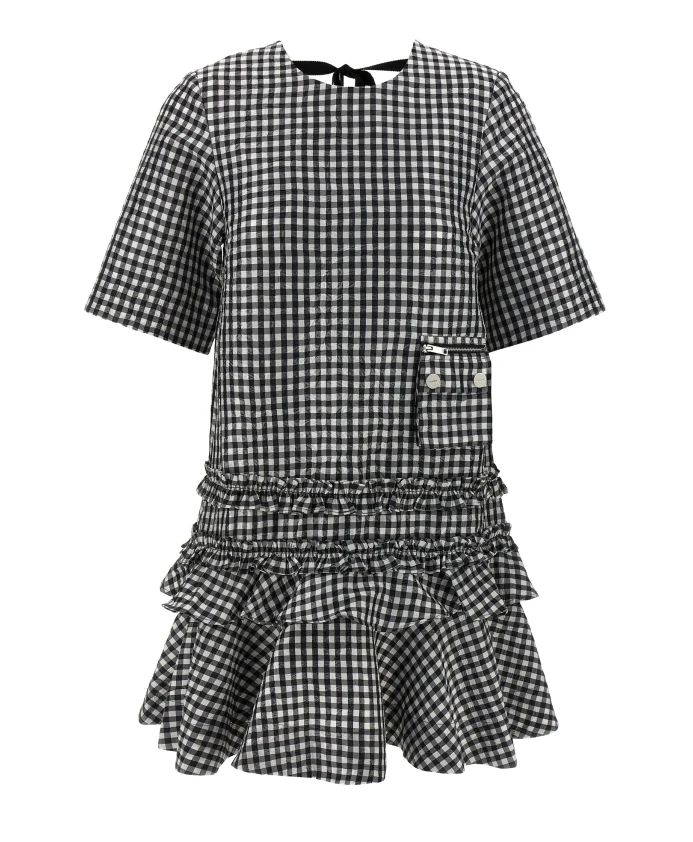 Мини-Платье в клетку с эффектом мятой ткани Ganni, мультиколор
Мини-Платье в клетку с эффектом мятой ткани Ganni, мультиколор